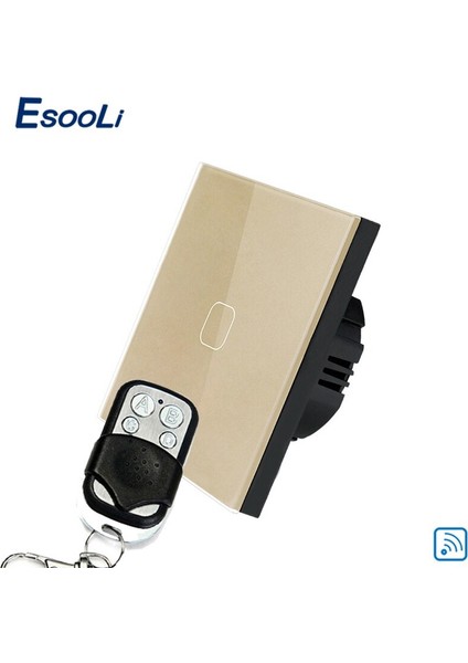 Esooli Ab/ingiltere Standart 1 Gang 2 Gang 3 Gang 1 Yollu Uzaktan Kumanda Dokunmatik Anahtarı Lüks Kristal Cam Normal Dokunmatik Anahtarı (Yurt Dışından) indirimleri
