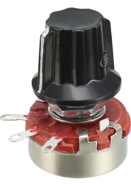 Uxcell 1 Adet Karbon Film Potansiyometre Değişken Dirençler Tek Dönüşlü Döner W Düğmeleri 1/10/100/220/330/470/K 1m Ohm (Yurt Dışından)