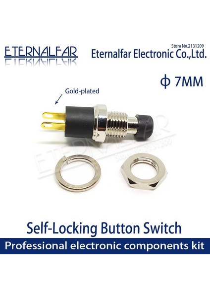 PB05A Yüksek Kaliteli Kendinden Kilitlemeli Spst Normalde Açık Mini Basmalı Anahtar Açılış 7 mm Küçük Düğme Altın Kaplamalı On-Off 1A 250 V Ac (Yurt Dışından) modelleri