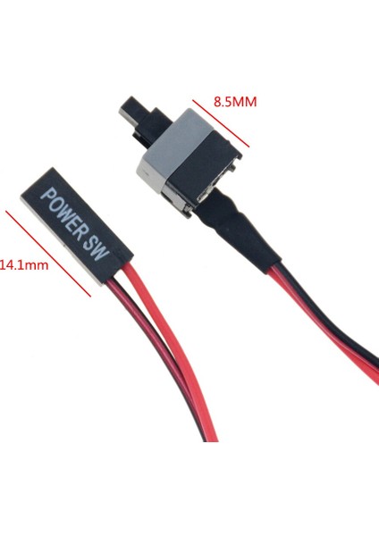 Adet 50 cm Uzun Güç Düğmesi Anahtarı Kablosu Pc Anahtarları Sıfırlama Bilgisayar Gücü Anlık Otomatik Sıfırlama Düğmesi Sw (Yurt Dışından) modelleri
