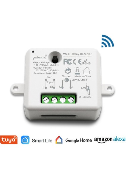 Tuya Akıllı Yaşam Wifi Anahtar Soket Röle Modülü Kesici Uzaktan Kumanda Google Ev Alexa Echo Akıllı Ev Otomasyonu Işık Soketi (Yurt Dışından)