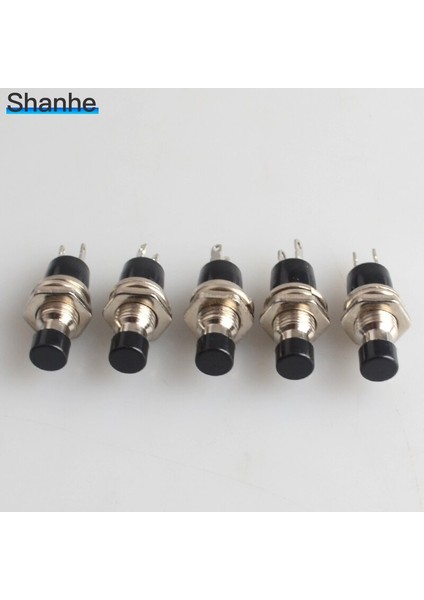 Adet No Normalde Açık Mini Anlık Yaylı Dönüş Basma Düğmesi Anahtarları Siyah (Yurt Dışından) fırsatları