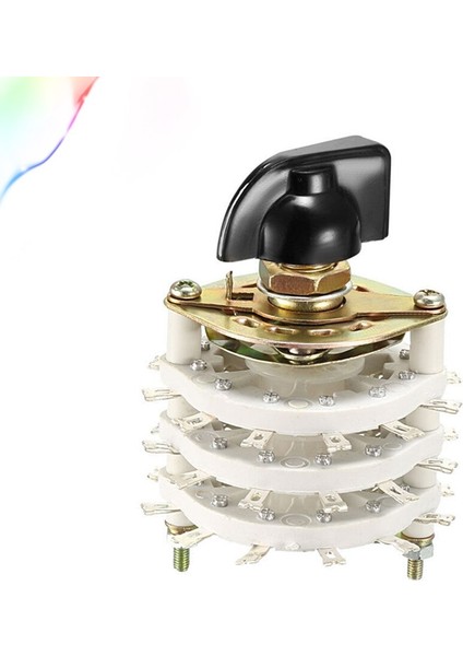 6P5T 6 Kutuplu 5 Pozisyon 3 Güverte Bant Kanalı Düğmeli Döner Anahtar Seçici (Yurt Dışından)