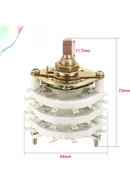 6P5T 6 Kutuplu 5 Pozisyon 3 Güverte Bant Kanalı Düğmeli Döner Anahtar Seçici (Yurt Dışından) fiyatları