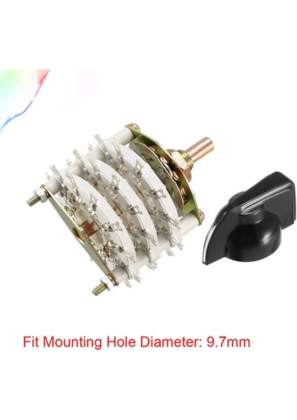 6P5T 6 Kutuplu 5 Pozisyon 3 Güverte Bant Kanalı Düğmeli Döner Anahtar Seçici (Yurt Dışından) modelleri