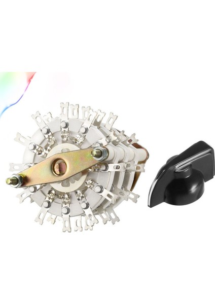 6P5T 6 Kutuplu 5 Pozisyon 3 Güverte Bant Kanalı Düğmeli Döner Anahtar Seçici (Yurt Dışından) fırsatları