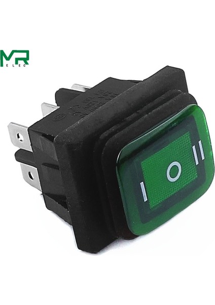 Kcd4 Su Geçirmez Anahtar Basmalı Anahtar Güç Anahtarı 2 Konumlu/3 Konumlu 6 Pin Sıfırlama Veya Kendinden Kilitlemeli 16A 250VAC/ 20A 125VAC (Yurt Dışından) fırsatları