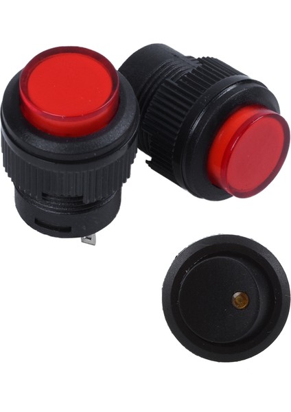 Adet 4 Terminalleri Kırmızı LED Lamba Anlık Basmalı Düğme Anahtarı Dc 3V ve 1X12V LED Invertör Sallanan Basmalı Anahtar Turuncu (Yurt Dışından)