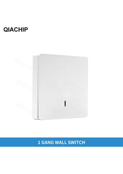 Qıachıp 433MHZ Kablosuz Uzaktan Kumanda Anahtarı Ac 110V 220V Alıcı Duvar Paneli Salon Yatak Odası Tavan Işık Lambası (Yurt Dışından)
