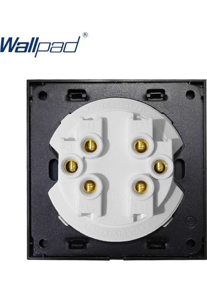 Wallpad L6 LED 2 Gang 2 Yollu Rastgele Tıklama Geri Dönüş Düğmesi Duvar Işık Anahtarı LED Göstergesi ile Beyaz Temperli Cam Panel (Yurt Dışından) fırsatları