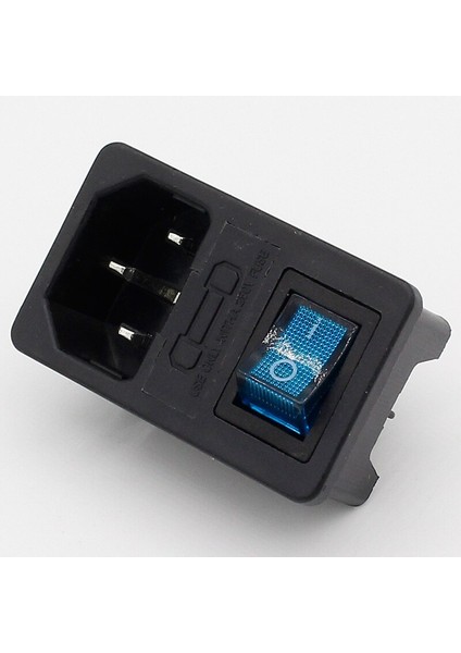 Pirinç Parçalar! 5 Adet! 10A Sigorta Ile! Çok Renkli Basmalı Anahtar Sigortalı Iec 320 C14 Giriş Güç Soketi Sigorta Anahtarı Ac Soketi (Yurt Dışından)