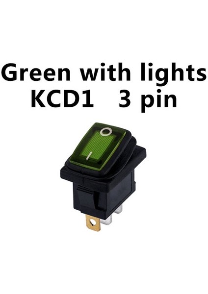 KCD1-101 Su Geçirmez Mühürlü Rocker Anahtarı 12V 24V 220V LED Işık Açma/kapama Aydınlatma 6A250VAC Rocker Anahtarı (Yurt Dışından) fiyatları