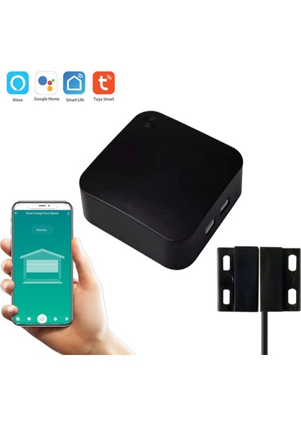 Tuya Wifi Garaj Kapısı Anahtarı Akıllı Garaj Kapısı App Uzaktan Kumanda Kablosuz Denetleyici Alexa Google Home ile Güzel Malzeme ile Çalışın (Yurt Dışından)