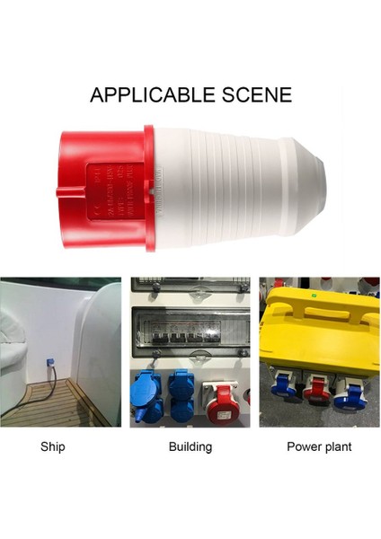 Kırmızı 415V 32 Amp 5pin Endüstriyel Fiş ve Priz Su Geçirmez 3p+Toprak+Nötr Kırmızı (Yurt Dışından) fiyatları