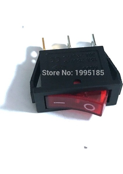 5 Adet/grup Ultra-Ince Kcd3 Elektrikli Ocak Anahtarı Rocker Anahtarı 3pin Tekne Anahtarı 15A Açık Kırmızı Güç Anahtarı (Yurt Dışından) indirimleri