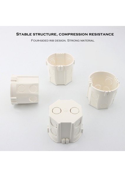 Smatrul - 86*86MM Priz Alt Kutusu - Pvc Duvar Montaj Kutusu - Dahili Kaset Buat (Yurt Dışından) fiyatları