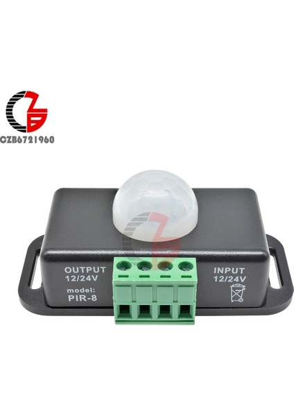 Dc 12V 24V 8A Otomatik Ayarlanabilir Pır Hareket Sensörü Anahtarı Ir Kızılötesi Işık Anahtar Modülü LED Şerit Işık Lambası (Yurt Dışından) fırsatları