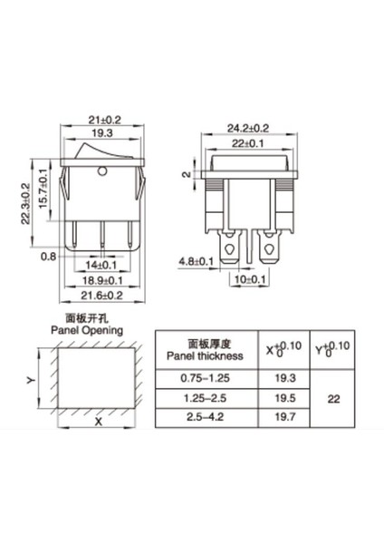 Kcd5 21X24MM 21*24MM 6 Pin 3 Pozisyon 6A/12A 250VAC On-Off-On Spdt Snap In Siyah Tekne Rocker Anahtarı (Yurt Dışından) modelleri