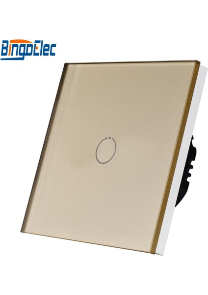 Bingoelec Dokunmatik Anahtarı Duvar Anahtarı Kristal Cam Panel Işık Anahtarı 1gang 2gang 3gang 1WAY Anahtarı S101 Ab/ingiltere Standardı, 110V-240V (Yurt Dışından) fırsatları