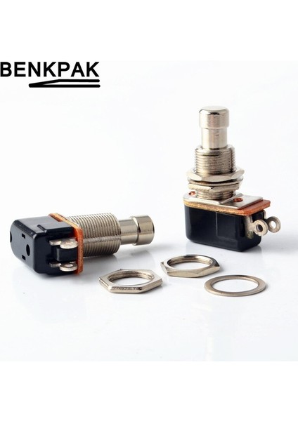 Benkpak Spst Anlık Yumuşak Dokunmatik Basma Düğmesi Stomp Ayak Pedalı Anahtarı Elektro Gitar Anahtarı Kapalı-Anlık Açık (Yurt Dışından)