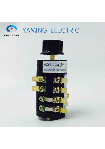 Değiştirme Anahtarı 6 Konumlu Döner Anahtar 4 Seviye 20A 50Hz 16 Terminal Yıldız Tipi Kol HZ5B-20/4-3-1 (Yurt Dışından) fiyatları