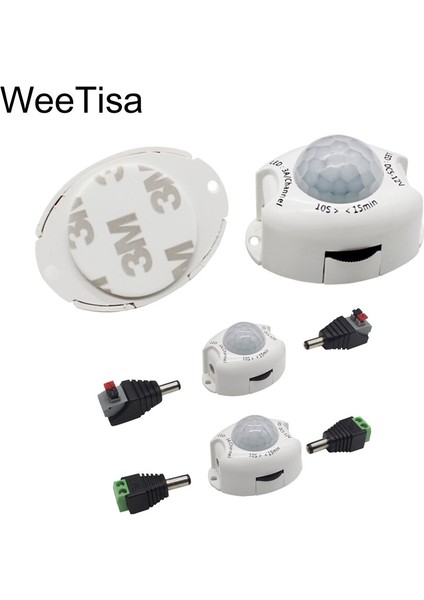 Hareket Sensörü Dc 5V 12V Işık Anahtarı Hareketi Aktif Zamanlayıcı Otomatik Pir Hareket Sensörü LED Şerit Işığı Için Açık Kapalı (Yurt Dışından) fiyatları