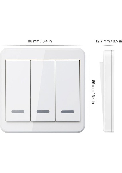 Varsayılan 433MHZ 220V 1gang Akıllı Ev Işık Anahtarı LED Floresan Avizeler, Büyük Fanlar Için Kablosuz Uzaktan Kumanda (Yurt Dışından) fırsatları