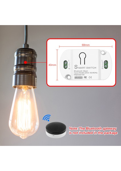 Tuya Smart 2,4 Ghz Bluetooth Uyumlu Örgü Akıllı Anahtar Maksimum Röle Kontak Akımı: 5A (Yurt Dışından) modelleri