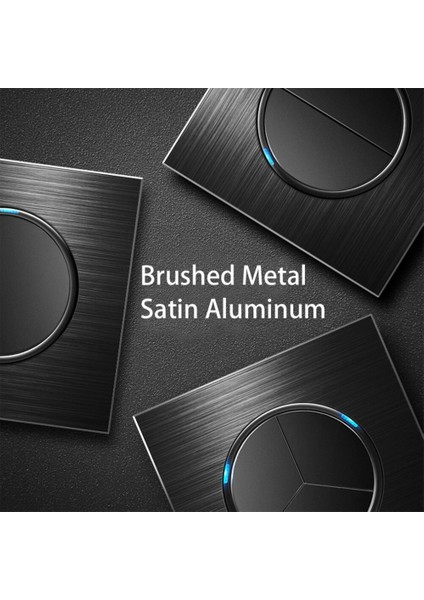 Wallpad L6 Siyah Alüminyum 1 2 3 4 Gang Duvar Işık Anahtarı Ara Su Isıtıcı Ac Dp 2p Anahtarı Dıy Ücretsiz Kombinasyon (Yurt Dışından) indirimleri