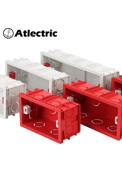 Atlectric 118 Tipi Montaj Kutusu Dahili Kaset Bağlantı Kablolama Kutusu Duvar Lambası Anahtar Prizi Au Standart Arka Kutu 154 197 (Yurt Dışından) fiyatları