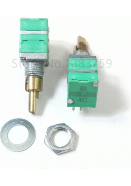 Model 097 9 mm Potansiyometre Çift Eksenli Üç Kanallı 50K+100K Döner Kol Uzunluğu 17,5 mm (Yurt Dışından) fiyatları