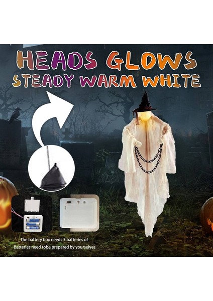 Cadılar Bayramı 72 Çiftlik Evi Uçan Cadı ile Işık Atmosfer Dekorasyon Korku Sahne Açık Sahne Korku Sahne Süsleme (Yurt Dışından) fırsatları