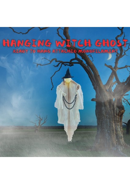 Cadılar Bayramı 72 Çiftlik Evi Uçan Cadı ile Işık Atmosfer Dekorasyon Korku Sahne Açık Sahne Korku Sahne Süsleme (Yurt Dışından) indirimleri