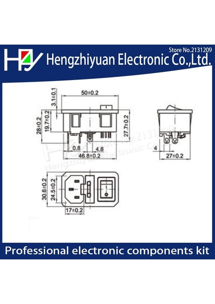 Hzy 10A 250 V Sigorta Rocker Anahtarı Sigortalı Giriş Güç Soketi Sigorta Anahtarı Konnektörü Fiş Konnektörü Kırmızı Yeşil Siyah Ac Güç Çıkışı (Yurt Dışından) modelleri