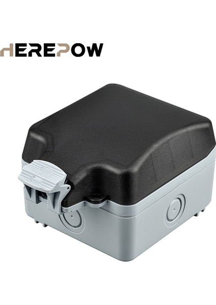 Herepow IP66 Suya Dayanıklı Hava Koşullarına Dayanıklı Dış Mekan Çıkış Koruma Kutusu, 1 Set Evrensel / Ingiltere Standart Neon Anahtarlama Çıkışı (Yurt Dışından) fiyatları