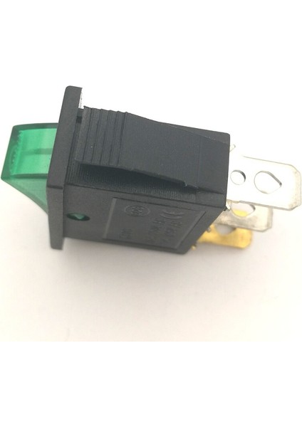 5 Adet/grup Tekne Araba Rocker Anahtarı Yeşil Düğme On/off 3 Pın 16A 250V Ac / 20A 125V Ac Spst ile 12V Ac Yeşil LED Işık 13.6*30MM (Yurt Dışından) modelleri