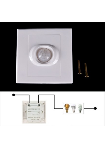 Modül Gövde Hareket Sensörü Otomatik Açma Kapama Pır Sensörü Kızılötesi Ir Anahtarı AC85V~250V (Yurt Dışından)