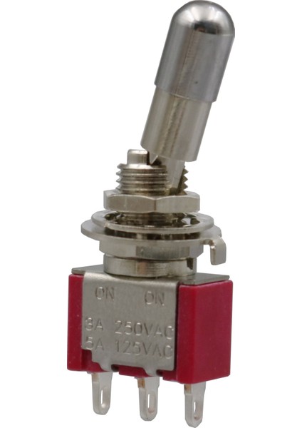 Adet T8013-LK Kilit Tipi On-On Bakımlı 2 Pozisyon 3pin Spdt Mini Geçiş Anahtarı (Yurt Dışından)