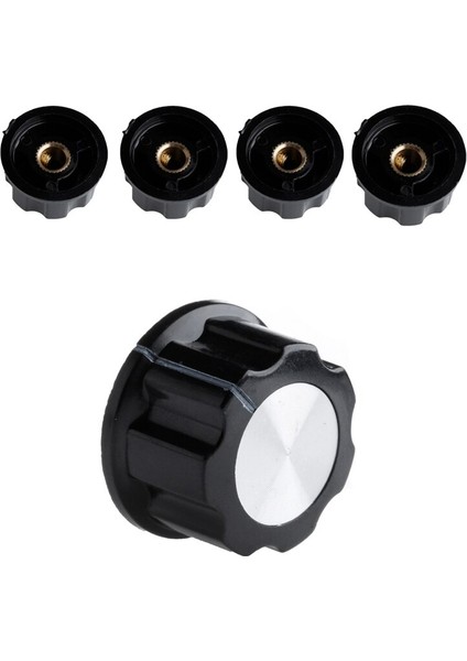 Adet 6mm Ayarlanabilir Tırtıllı Mil Potansiyometre Ses Kontrolü Döner Düğme (Yurt Dışından) indirimleri