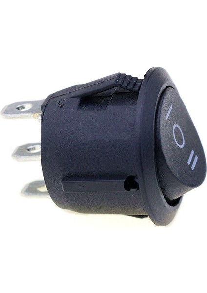 Adet 22MM Çaplı Siyah Küçük Basmalı Anahtar Mini Siyah Beyaz Kırmızı 2 Pin 3 Pinli Anahtar (Yurt Dışından)