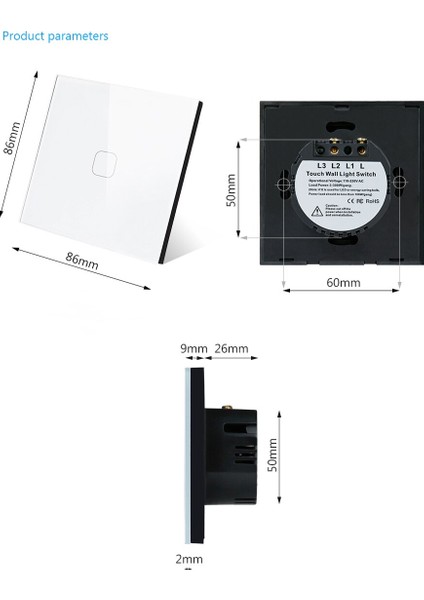 Dokunmatik Anahtarı Akıllı Ev Işık Anahtarı Duvar Kesici 1 Gang 1 Yollu Wifi Işık Anahtarı Ab Standardı Alexa Google Home ile Çalışmak (Yurt Dışından) indirimleri