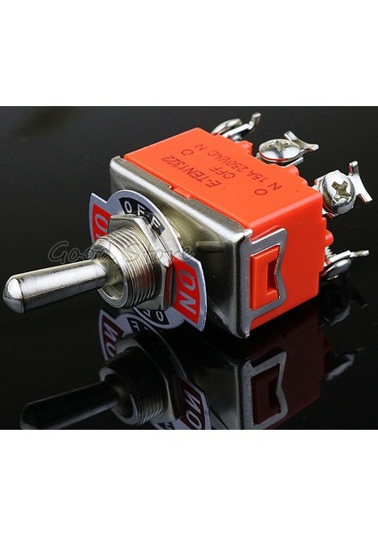 Yüksek Kalite 1 Adet E-TEN1322 15A/250 V 6 Pin Su Geçirmez Anahtar Kapağı Açma-Kapama-Açık Minyatür Geçiş Anahtarları Turuncu (Yurt Dışından) indirimleri