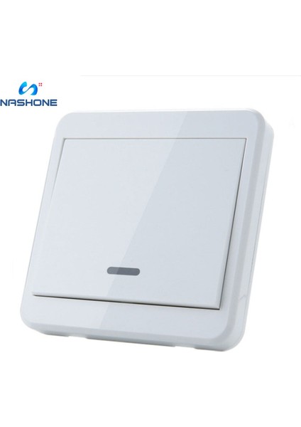 Işık Anahtarı Rf 433Hz Kablosuz Uzaktan Kumanda Anahtarı 90-260V Lamba Işığı Kablosuz Duvar Uzaktan Kumanda Anahtarı Alıcı (Ayrı Satılır) (Yurt Dışından)