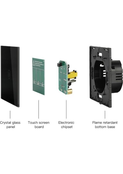 Akıllı Ev Duvar Dokunmatik Anahtarı Ab/ingiltere ve Ab Standart Priz Çift USB Anahtarları Kristal Cam 1 2 3 Gang 1 Yollu Duvar (Yurt Dışından) fırsatları