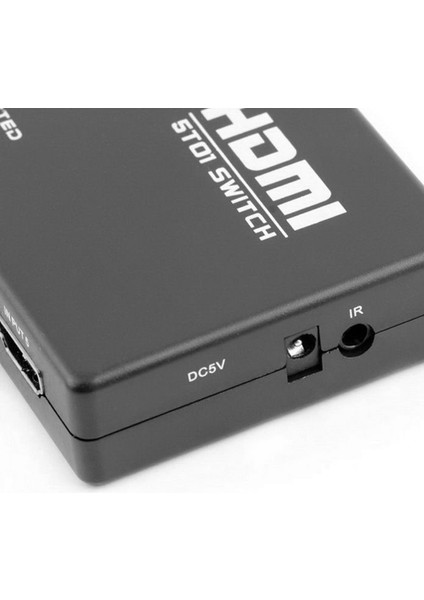 3D 1080P 5 Port Hdr HDMI Switcher Hd Video Tv 1080P Dönüştürücü Plastik Kasa Uzaktan Kumanda 5'e 1 Çıkış Hdtv Için (Yurt Dışından)
