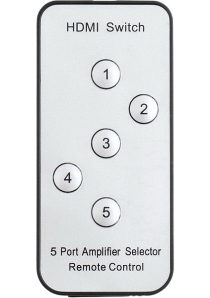 3D 1080P 5 Port Hdr HDMI Switcher Hd Video Tv 1080P Dönüştürücü Plastik Kasa Uzaktan Kumanda 5'e 1 Çıkış Hdtv Için (Yurt Dışından)