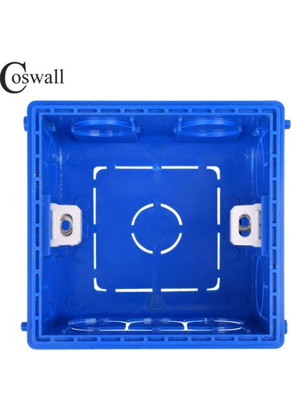 Coswall Ayarlanabilir Montaj Kutusu Dahili Kaset 86MM*85MM*50MM 86 Tipi Anahtar ve Soket Beyaz Kırmızı Mavi Kablo Arka Kutusu (Yurt Dışından) modelleri