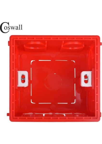 Coswall Ayarlanabilir Montaj Kutusu Dahili Kaset 86MM*85MM*50MM 86 Tipi Anahtar ve Soket Beyaz Kırmızı Mavi Kablo Arka Kutusu (Yurt Dışından) fırsatları