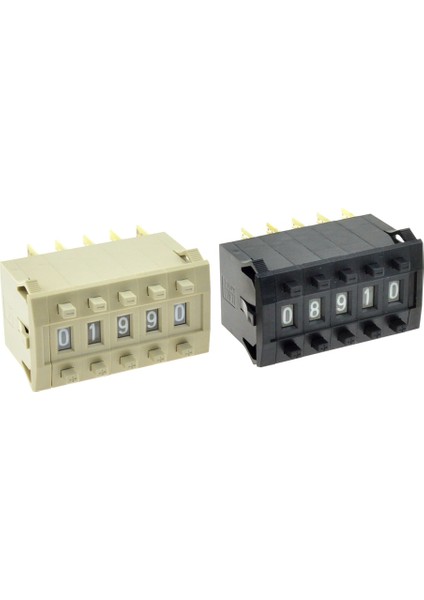 Adet Ayar Çarkı Anahtarları 10X30MM 0-9 Basamaklı Ondalık Kod Veya Bcd Kodu Ikili Çıkış Itme Tekerleği Anahtarı ile Uç Plaka Siyah, Bej (Yurt Dışından) fiyatları