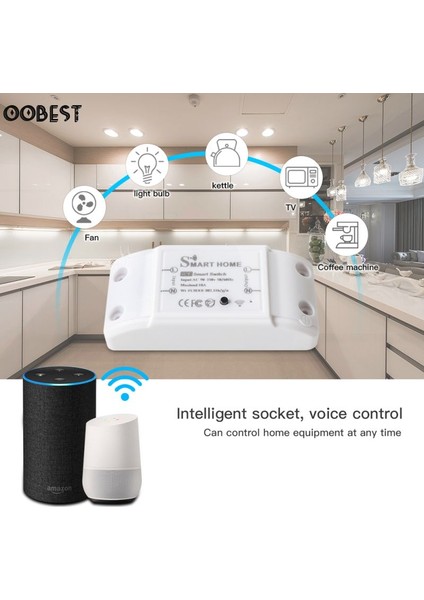 Adet 90-250V Wifi Akıllı Işık Anahtarı Modülü 10A Evrensel Kesici Zamanlayıcı Ses Kontrolü Homekit ile Çalışmak Alexa Google Asistan (Yurt Dışından)